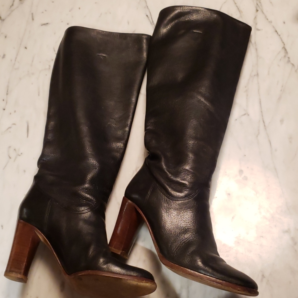 Cole Haan Black Heeled Boots